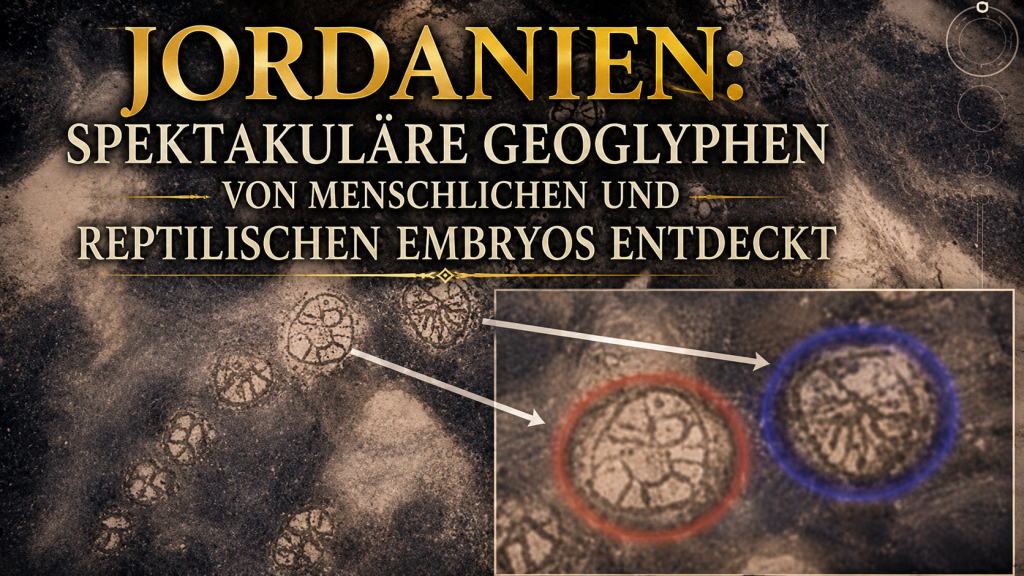 Jordanien: Spektakuläre Geoglyphen von menschlichen und reptilischen Embryos entdeckt